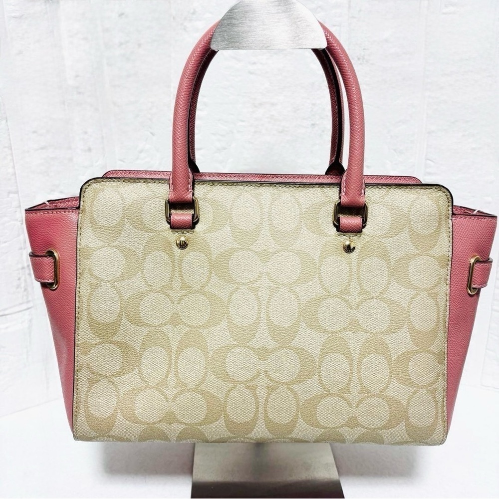 NEW! RARE Coach Blake Carryall 25 in Floral Appliqué Purses Bag Designer Womens - Picture 8 of 14